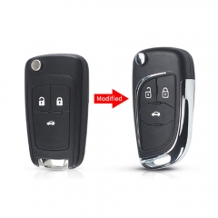 Remodeling 3Button Flip Key Shell For Chevrolet