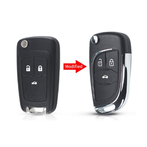 Remodeling 3Button Flip Key Shell For Chevrolet