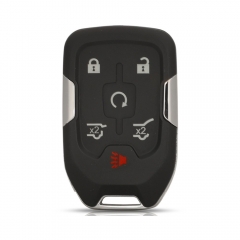 5+1BTN Remote Key Card  Shell For Chevrolet Silver Side #F