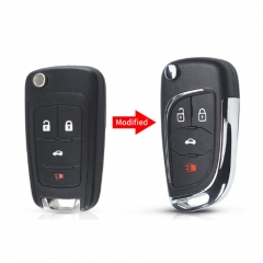 Remodeling 4Button Flip Key Shell For Chevrolet
