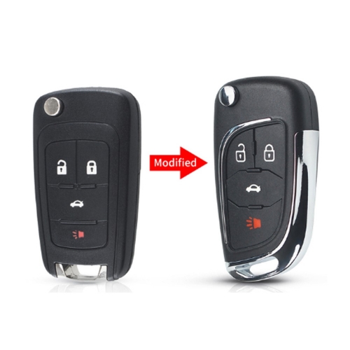 Remodeling 4Button Flip Key Shell For Chevrolet