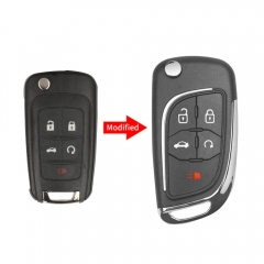Remodeling 5Button Flip Key Shell For Chevrolet