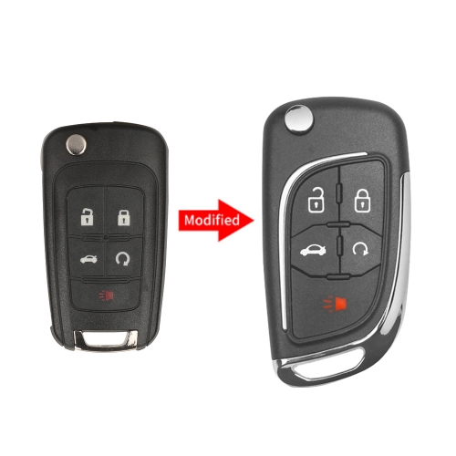 Remodeling 5Button Flip Key Shell For Chevrolet