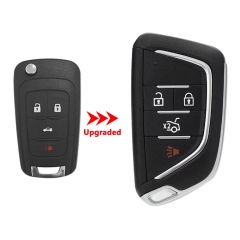 3+1 Buttons Modified Flip Car Key Shell Case For Chevrolet For Buick