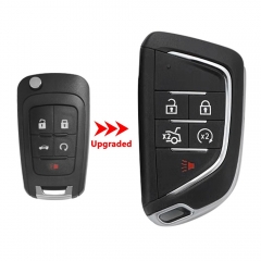 4+1 Buttons Modified Flip Car Key Shell Case For Chevrolet For Buick