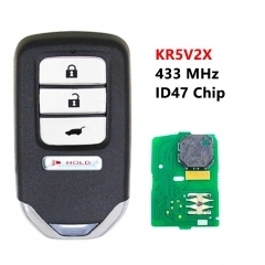KR5V2X 433MHz ID47 Chip Smart Remote Control Key Fits for Honda Odyssey CRV Ridgeline 2017 2018 A2C83162500 3+1 BUTTONS #2(suv+hold)