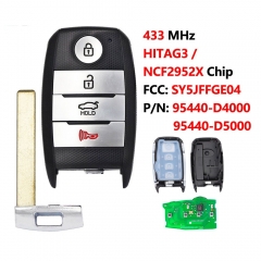 Kia Optima 2016-2020 4Button 434 MHz/FCC ID: SY5JFFGE04 95440-D5000  NCF2952 / Hitag 3 chip