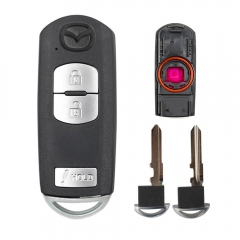 3 Buttons Smart Remote Key Shell for Mazda X-5 Summit Axela Atenza M3 M6 M2 CX-7 CX-9 With Emergency Key Blade#E