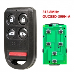 For Honda Odyssey 2005 2006 2007 2008 2009 2010 Keyless Remote Key Fob 5 Buttons ,FCC ID : OUCG8D-399H-A 313.8mhz