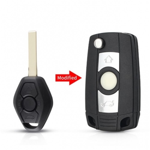 Flip Remote Key Shell For Bw HU92 3 Button Remote Key