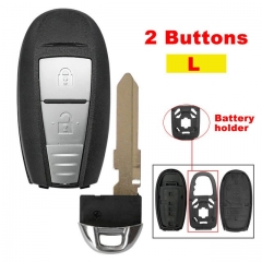 2Btn Smart Card For Suzuki Silver Button L Style