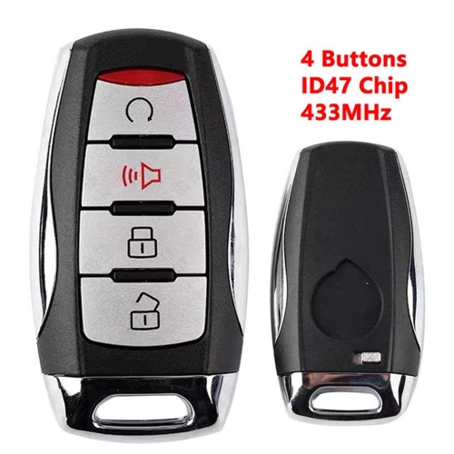 4B Car Keyless Smart Remote Key ID47 Chip 433Mhz for GWM Great Wall Pao Poer Haval UTE Cannon-X Car Intelligent Key