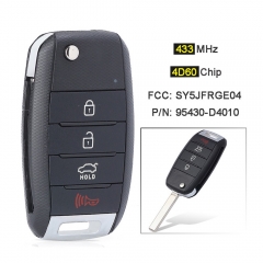 For Kia Optima 2016 2017 2018 2019 2020 Remote Key Fob P/N: 95430-D4010 FCC ID: SY5JFRGE04