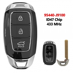 Smart Remote Control Car Key for Hyundai Kona 2018 2019 2020 2021 2022 Fob 433MHz P/N : 95440-J9100 TQ8-FOB-4F19