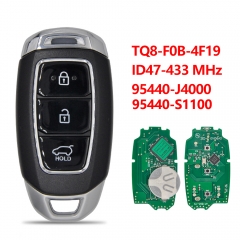 3B Smart Remote Key 433MHz HITAG3 NCF29A3X ID47 Chip FCC ID: TQ8-F0B-4F19 P/N: 95440-S1100/95440-J4000 for Hyundai Santa Fe 2018 2019 2020