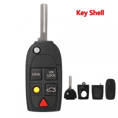 Remodling Style  5 Button Flip remote  key shell  for Volvo #5