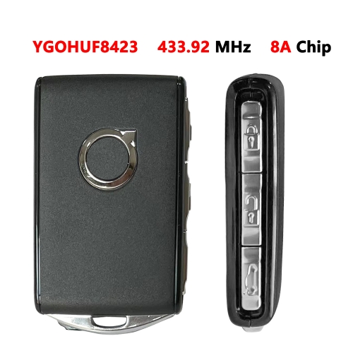 Original Smart Remote Key Car Keyless 433Mhz with 8A Chip for VOLVO (SIVER BUTTON)
