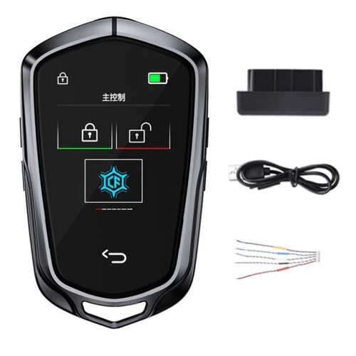 Universal Russian/Korean CF858 Smart Remote Key LCD Screen For BMW/Ford/Mazda/Toyota/Honda/KIA Keyless Comfort Entry  colour Black