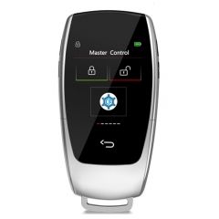 Russian/Korean CF799 Universal Modified Smart Remote LCD Key Comfort Keyless Entry For Benz/BMW/Kia/Toyota/Ford/Audi colour Silver
