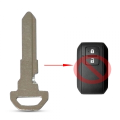 Remote Smart Card Car Key Blade for Suzuki Swift 2017 Emergency Insert with Uncut Blank Small Blade HU133R Key Blade