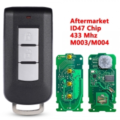 (433Mhz)2 Buttons ID47 Chip Smart Car Key for Mitsubishi M003/M004