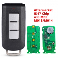 (433Mhz)2 Buttons ID47 Chip Smart Car Key for Mitsubishi M013/M014