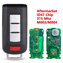 (315Mhz)3+1 Buttons ID47 Chip Smart Car Key for Mitsubishi M003/M004