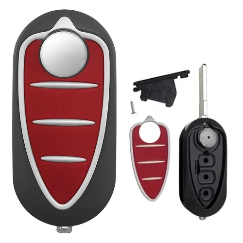 3 Button Flip Reomte key Shell For Alfa Romia