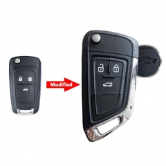 3 Buttons Modified Filp Remote Car Key Shell for Chevrolet#1