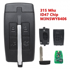 (315Mhz)M3N5WY8406 4 Buttons ID46 Chip Remote Key for Lincoln