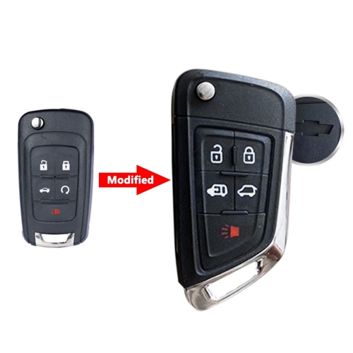 5 Buttons Modified Filp Remote Car Key Shell for Chevrolet#1