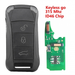 （315Mhz)3 Buttons ID46 Chip Keyless go Remote Key for Porsche