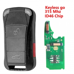 （315Mhz)2+1 Buttons ID46 Chip Keyless go Remote Key for Porsche