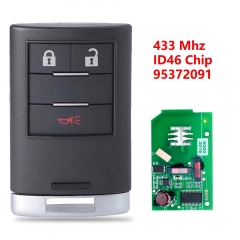 (433Mhz)95372091 2+1 Buttons ID46 Chip for Chevrolet Holden Captiva 2014 2015 2016 2017 2018