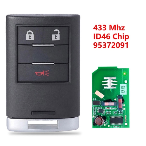 (433Mhz)95372091 2+1 Buttons ID46 Chip for Chevrolet Holden Captiva 2014 2015 2016 2017 2018
