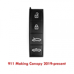 4 Buttons Rubber Pad For Porsche 911 Convertible 2019-present