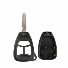 3 Button Remote key Case With Big Panic For C-hrysler Jeep Dodge