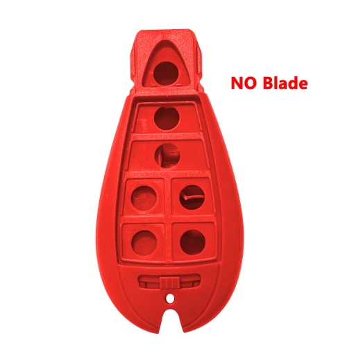 7 Button Remote key Case For C-hrysler Jeep Dodge Red NO Blade