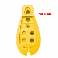 7 Button Remote key Case For C-hrysler Jeep Dodge Yellow NO Blade