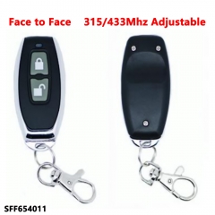 (315/433Mhz Adjustable)2 Buttons remote key for Face to Face 654011
