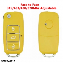 (315/433/430/370Mhz Adjustable)3 Buttons remote key for Face to Face 264011C