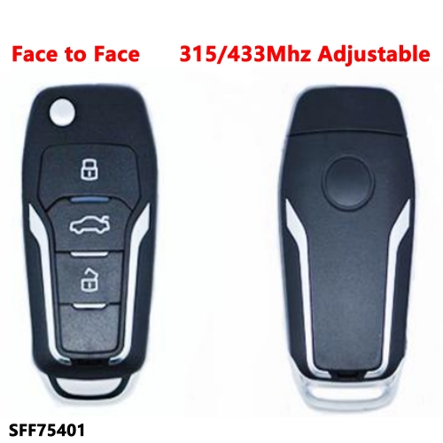 (315/433Mhz Adjustable)3 Buttons remote key for Face to Face 75401