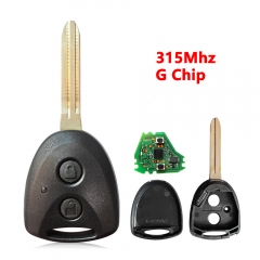 (315Mhz)2 Buttons G Chip Remote Key for Toyota TOY43 Blade