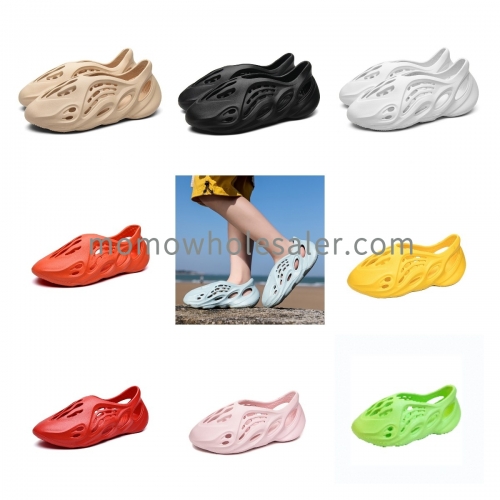 Wear non-slip beach shoes outside yeezy sandals and slippers
