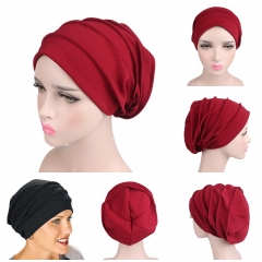 TJM-267 New thick elastic cotton hooded cap, chemotherapy cap, louver cap