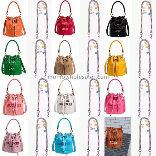 2023 chain bucket bag fashion simple handbag crossbody bag