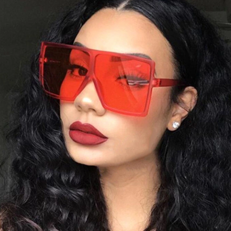 Large Square Frame Sunglasses