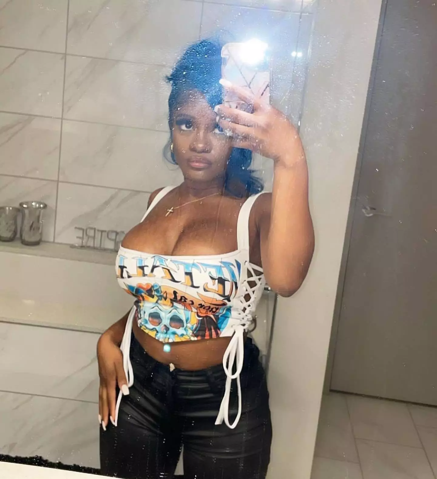 Wholesale Summer Drawstring Sleeveless Fitted Vest Printed Sexy CropTops For Women