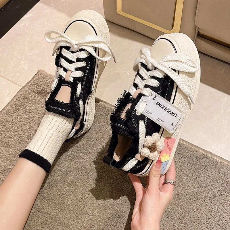 wholesale pantshoes Women's height increasing sneakers All-match retro style casual shoes for women