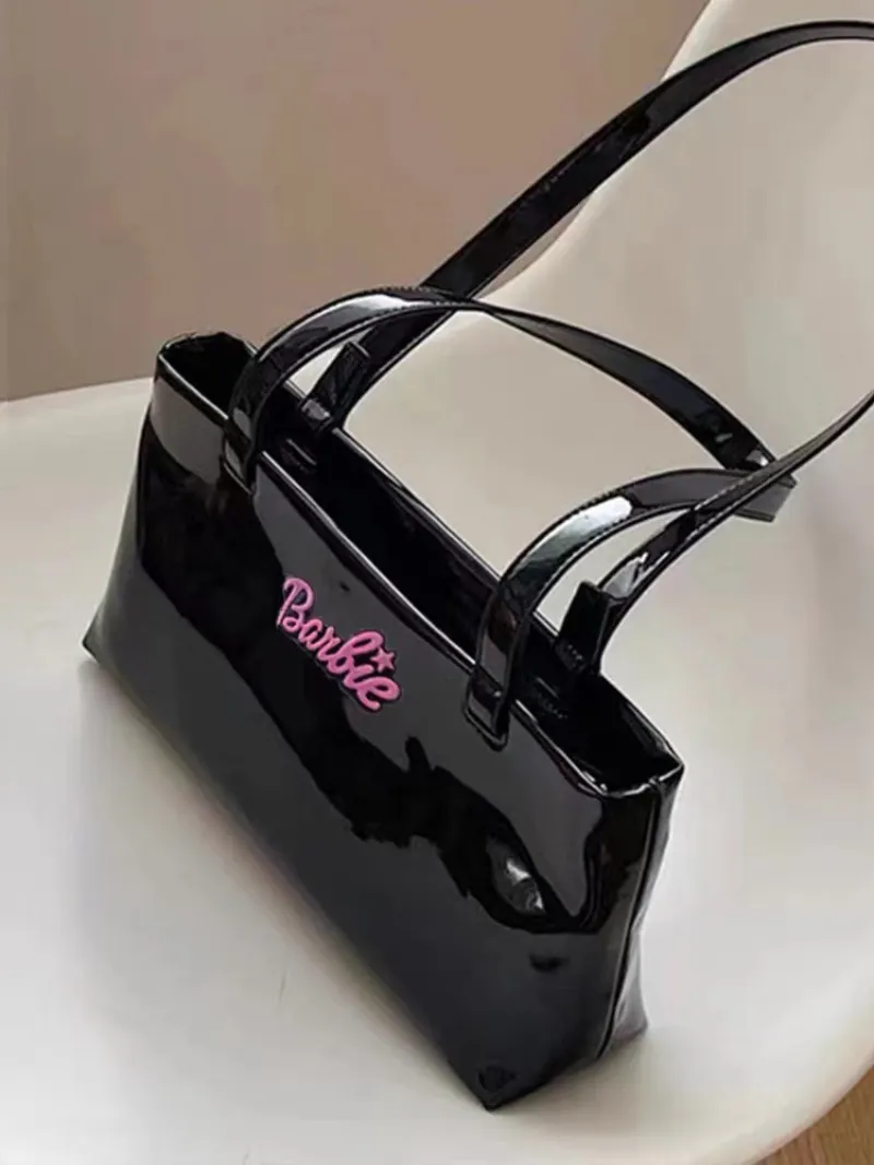 Glossy Shoulder Bag Women's Niche Design Bag Handbag Tote Cross Armpit Baguette Bags